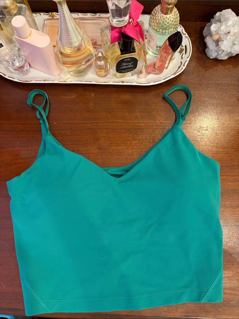 lululemon athletica kelly green Spaghetti-Strap Cami